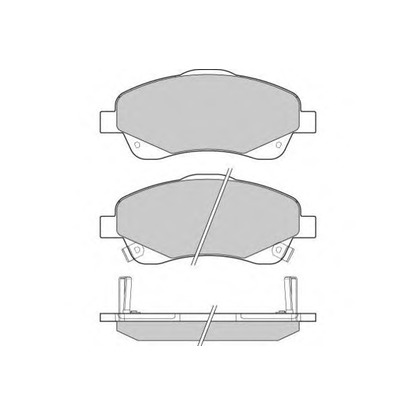 Фото Комплект тормозных колодок, дисковый тормоз E.T.F. 121094