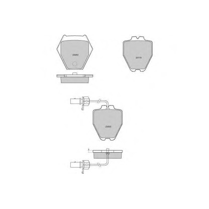 Zdjęcie Zestaw klocków hamulcowych, hamulce tarczowe E.T.F. 121121