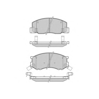 Zdjęcie Zestaw klocków hamulcowych, hamulce tarczowe E.T.F. 121144