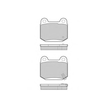 Zdjęcie Zestaw klocków hamulcowych, hamulce tarczowe E.T.F. 121159