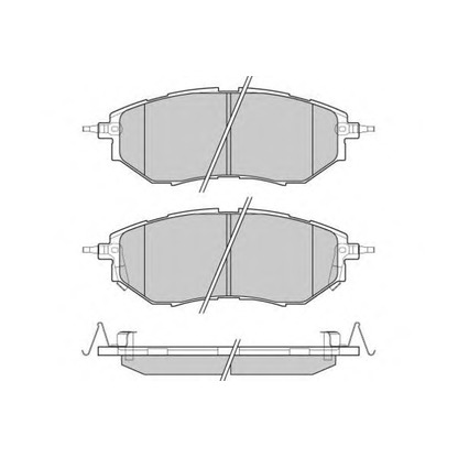 Zdjęcie Zestaw klocków hamulcowych, hamulce tarczowe E.T.F. 121211
