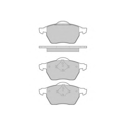 Photo Brake Pad Set, disc brake E.T.F. 121213