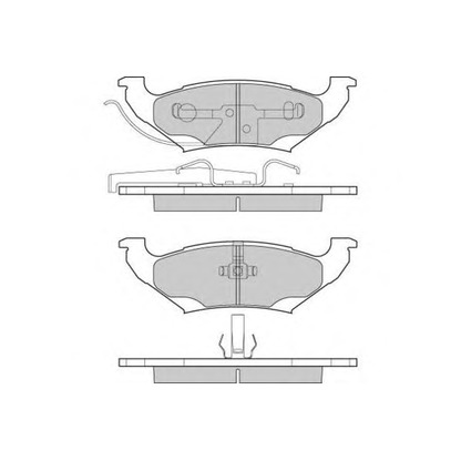 Photo Brake Pad Set, disc brake E.T.F. 121223