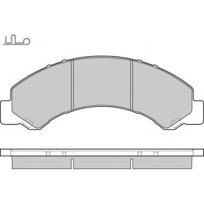 Фото Комплект тормозных колодок, дисковый тормоз E.T.F. 121235