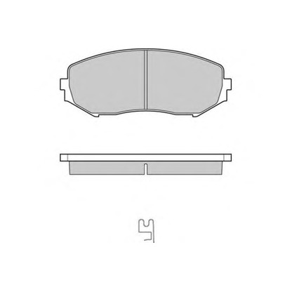 Photo Brake Pad Set, disc brake E.T.F. 121244