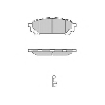 Фото Комплект тормозных колодок, дисковый тормоз E.T.F. 121270