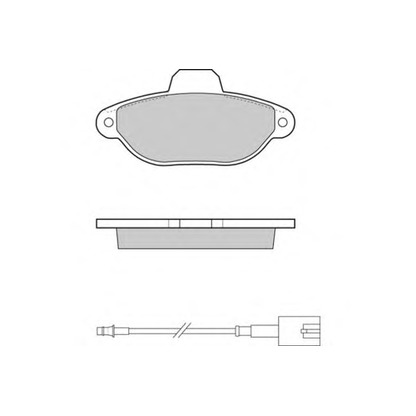 Photo Brake Pad Set, disc brake E.T.F. 121326