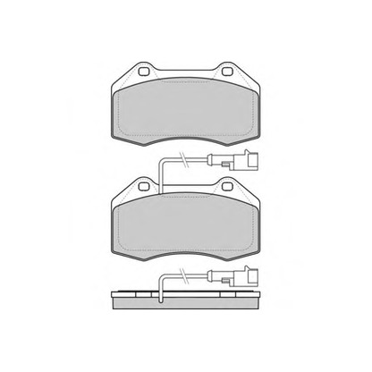 Photo Brake Pad Set, disc brake E.T.F. 121354