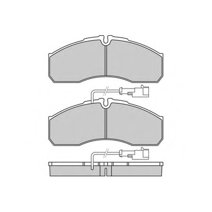 Photo Brake Pad Set, disc brake E.T.F. 121360