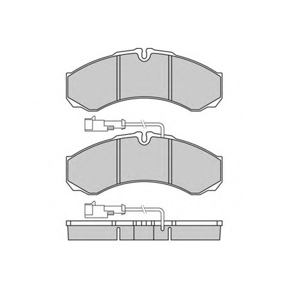 Фото Комплект тормозных колодок, дисковый тормоз E.T.F. 121361