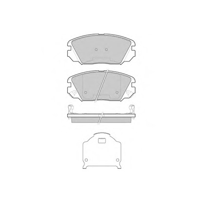 Photo Brake Pad Set, disc brake E.T.F. 121401