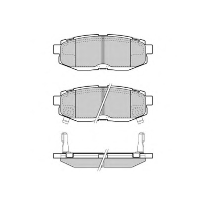 Zdjęcie Zestaw klocków hamulcowych, hamulce tarczowe E.T.F. 121408
