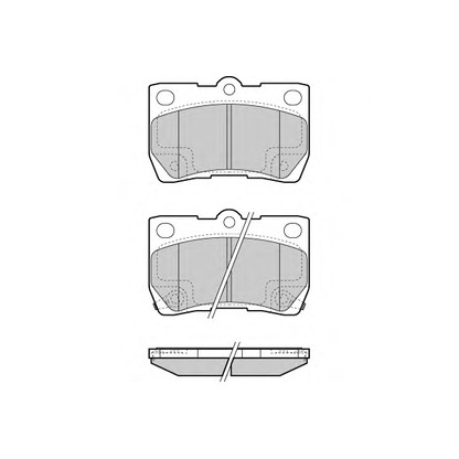 Zdjęcie Zestaw klocków hamulcowych, hamulce tarczowe E.T.F. 121420