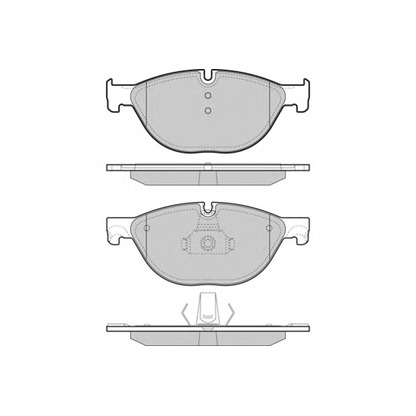 Zdjęcie Zestaw klocków hamulcowych, hamulce tarczowe E.T.F. 121451