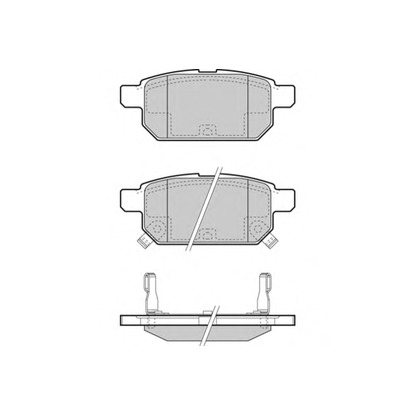 Zdjęcie Zestaw klocków hamulcowych, hamulce tarczowe E.T.F. 121467