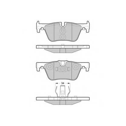 Photo Brake Pad Set, disc brake E.T.F. 121494