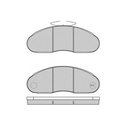 Zdjęcie Zestaw klocków hamulcowych, hamulce tarczowe E.T.F. 125261
