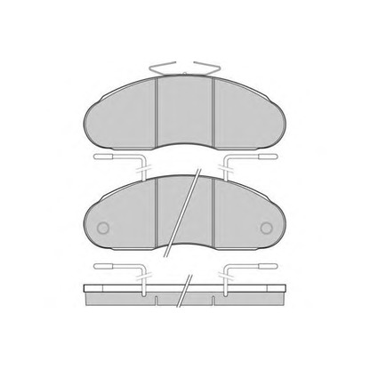 Zdjęcie Zestaw klocków hamulcowych, hamulce tarczowe E.T.F. 125307