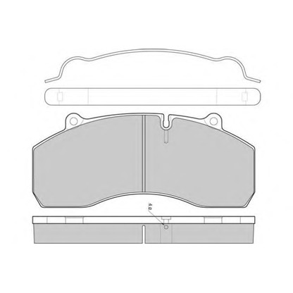 Фото Комплект тормозных колодок, дисковый тормоз E.T.F. 125309