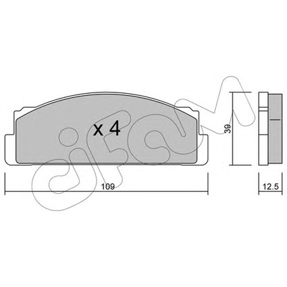 Foto Kit pastiglie freno, Freno a disco CIFAM 8220011