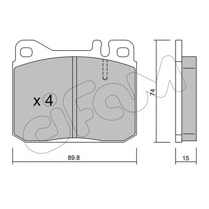 Foto Juego de pastillas de freno CIFAM 8220110