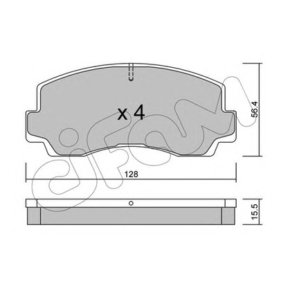 Photo Brake Pad Set, disc brake CIFAM 8222430