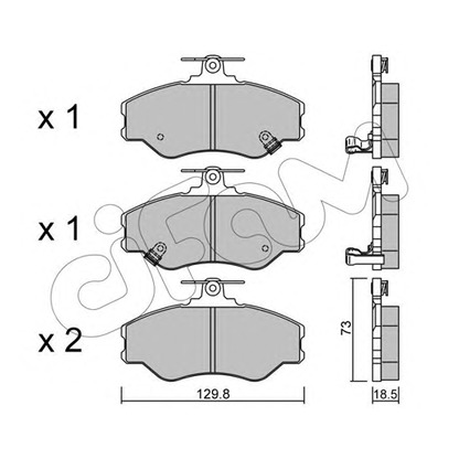 Photo Brake Pad Set, disc brake CIFAM 8223660