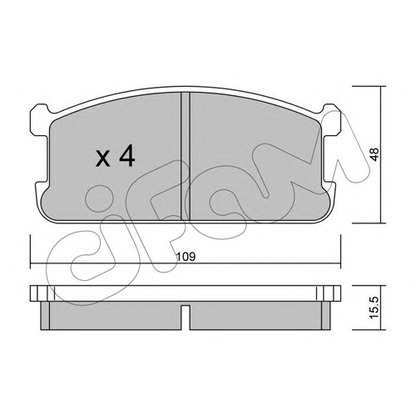 Foto Juego de pastillas de freno CIFAM 8224800