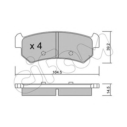 Photo Brake Pad Set, disc brake CIFAM 8225110