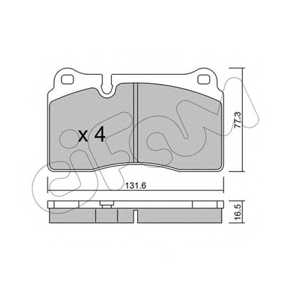 Photo Brake Pad Set, disc brake CIFAM 8226590