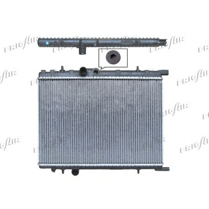 Foto Radiador, refrigeración del motor FRIGAIR 01033041