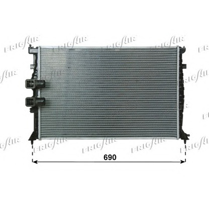 Photo Radiator, engine cooling FRIGAIR 01033091