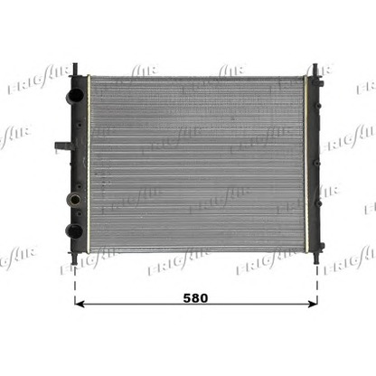 Foto Radiador, refrigeración del motor FRIGAIR 01043097