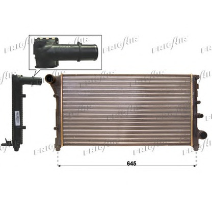 Photo Radiator, engine cooling FRIGAIR 01043118