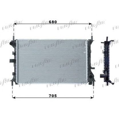 Foto Kühler, Motorkühlung FRIGAIR 01053057