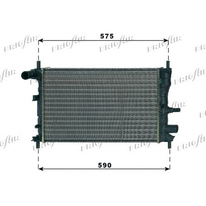 Photo Radiateur, refroidissement du moteur FRIGAIR 01053062