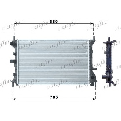 Photo Radiator, engine cooling FRIGAIR 01053067