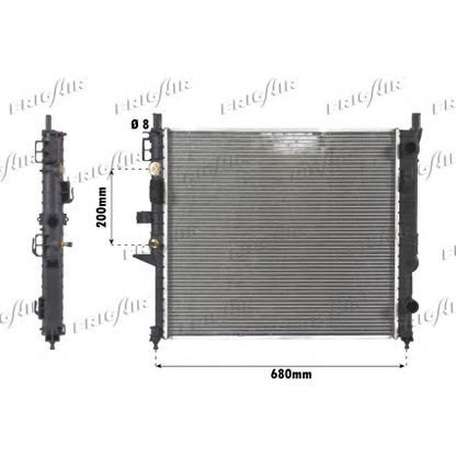 Photo Radiator, engine cooling FRIGAIR 01063083