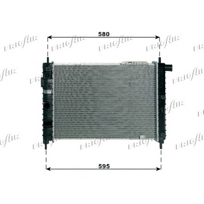 Photo Radiator, engine cooling FRIGAIR 01072029