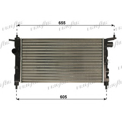 Photo Radiator, engine cooling FRIGAIR 01073010