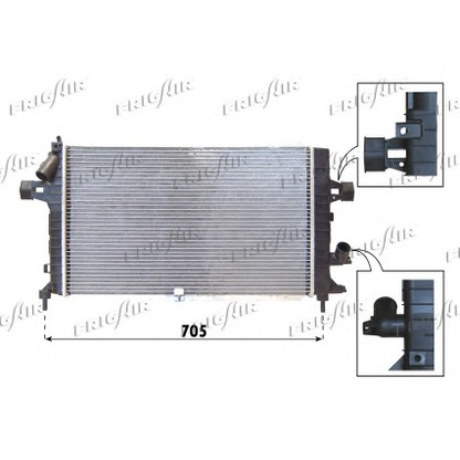 Photo Radiateur, refroidissement du moteur FRIGAIR 01073089