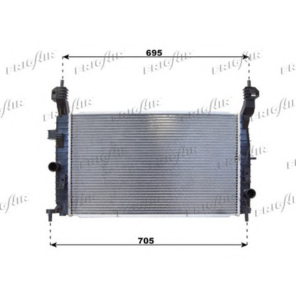 Photo Radiator, engine cooling FRIGAIR 01073094