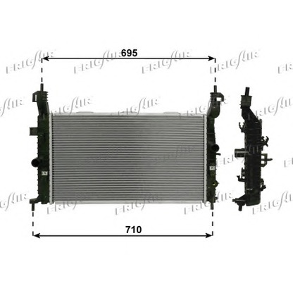 Photo Radiateur, refroidissement du moteur FRIGAIR 01073122