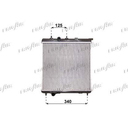 Photo Radiateur, refroidissement du moteur FRIGAIR 01083083