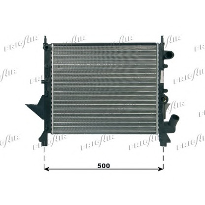 Photo Radiator, engine cooling FRIGAIR 01093071