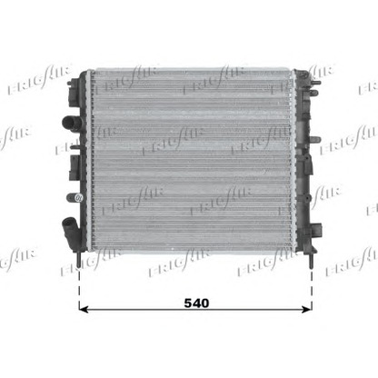 Photo Radiator, engine cooling FRIGAIR 01093074