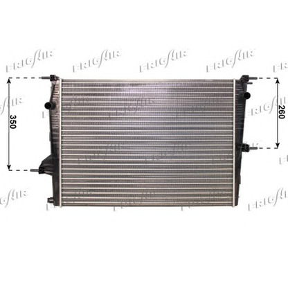 Photo Radiator, engine cooling FRIGAIR 01093098