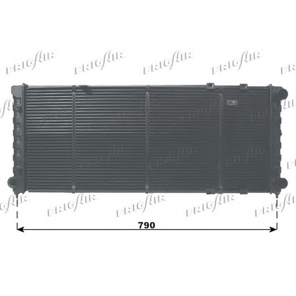 Photo Radiator, engine cooling FRIGAIR 01102043