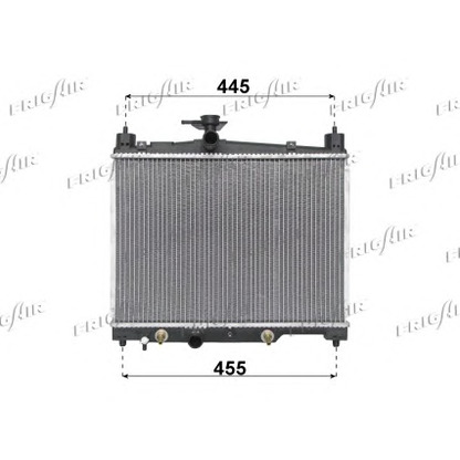 Photo Radiator, engine cooling FRIGAIR 01153014