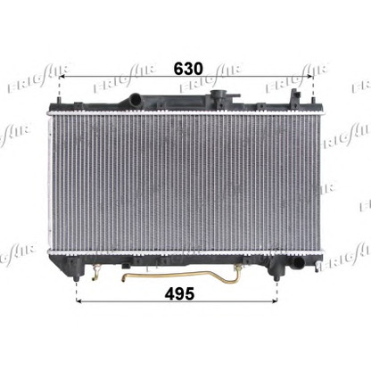 Photo Radiator, engine cooling FRIGAIR 01153127